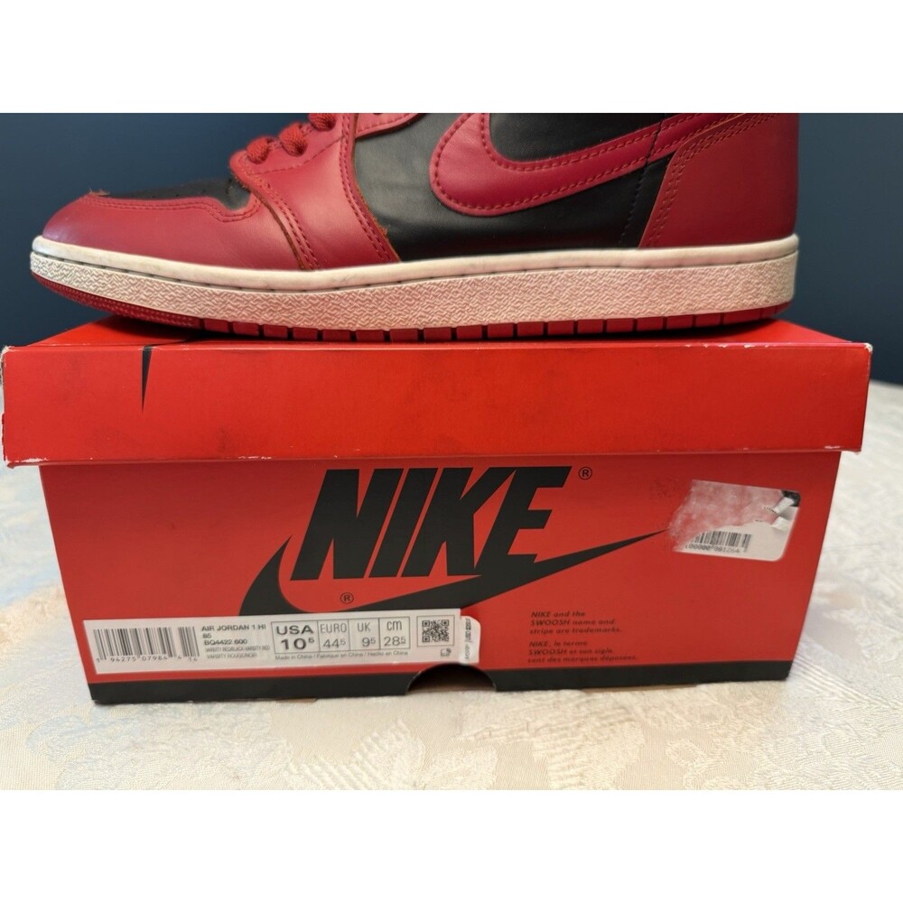 Nike Air Jordan 1 Retro High 85 Varsity Red Black Men Sz 10.5 BQ4422-600 OG Bred